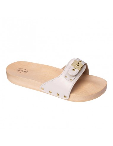 PESCURA FLAT CUIR BLANC